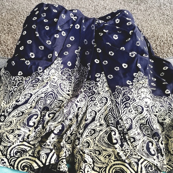🚫SOLD 💎NWT Anthro Skort Hei Hei Black Motif Boho Chic - Picture 7 of 9